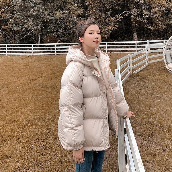 

women's down & parkas 2021 winter women collection warm jacket jackets windproof with hood otwear casual coats, Black