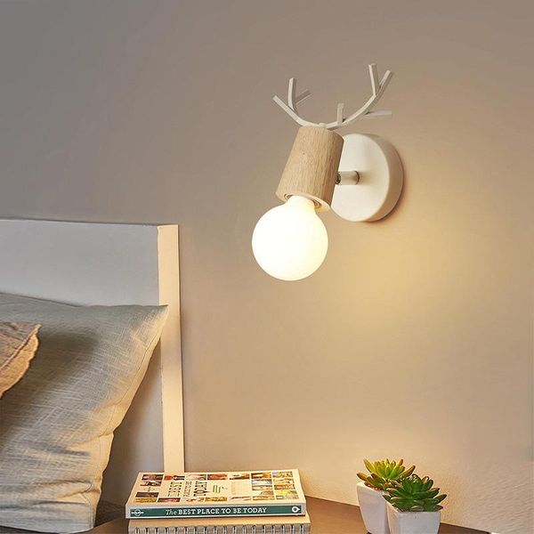 

wall lamps wooden creative personality antler iron art europe for living room bedroom