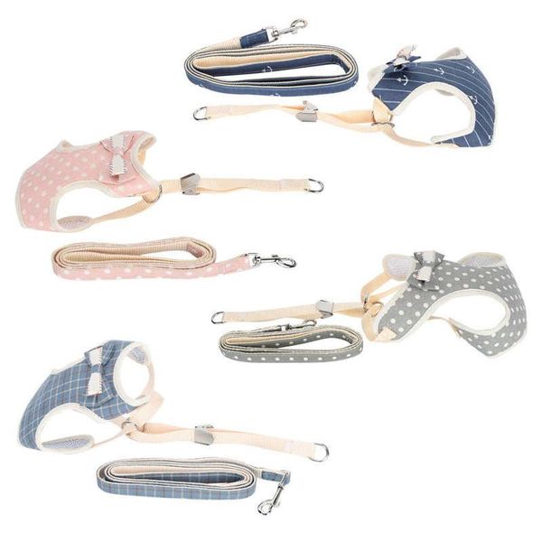 

cat collars & leads breakaway breathable vest harness with adjustable leash pet escape-proof walking strap