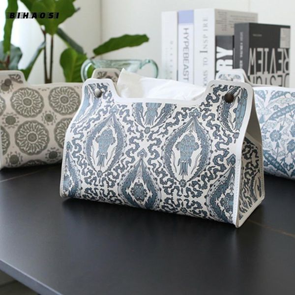 

tissue boxes & napkins nordic large storage box leather car toilet water home living room decoration bedroom kitchen desktop