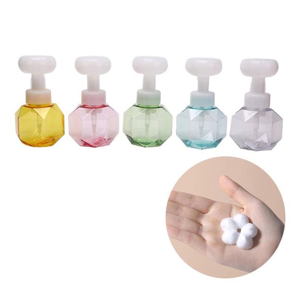 

liquid soap dispenser 300ml flower shape foam foaming pump empty bottle