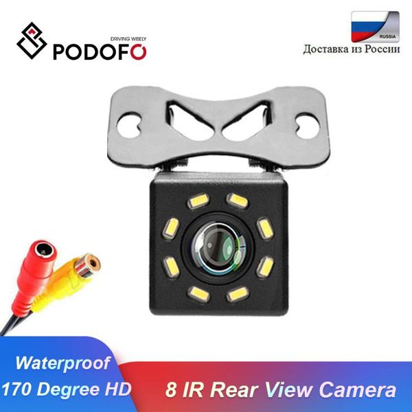 

cameras podofo 8 ir car rear view camera night vision reversing auto parking monitor ccd waterproof 170 degree hd video backup