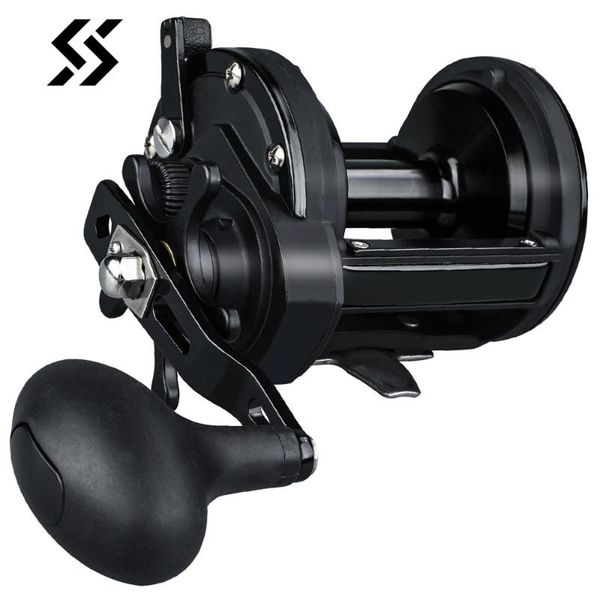 

sougayilang 6.0:1 trolling fishing reel saltwater sea bait casting reels spinning max drag 25kg baitcasting