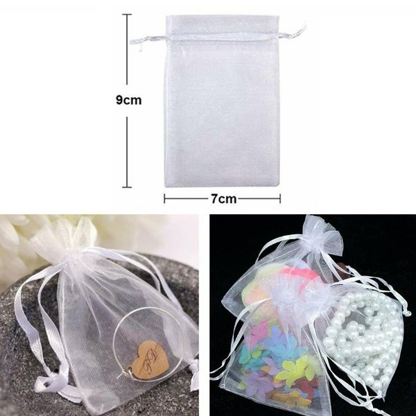 

gift wrap white bags 100x 7*9cm accessories bag candy cloth diy jewellery