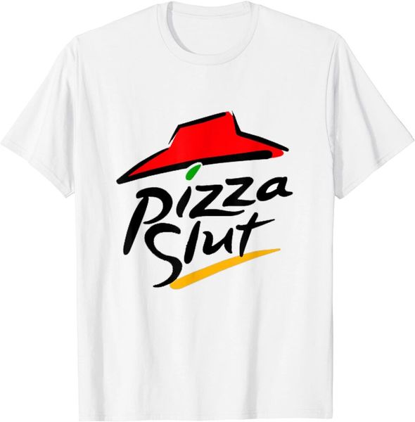 

pizza slut funny parody fast food humor joke t-shirt size s-5xl, White;black