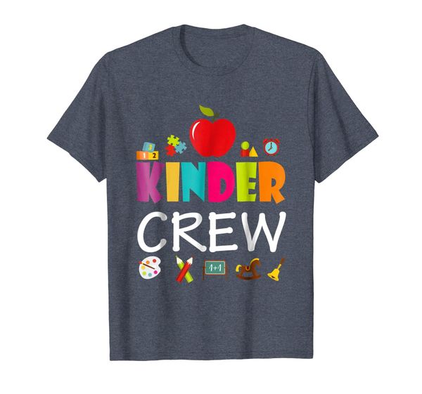 

Kindergarten Teacher Shirt Kinder Crew Tee-Back to School, Mainly pictures