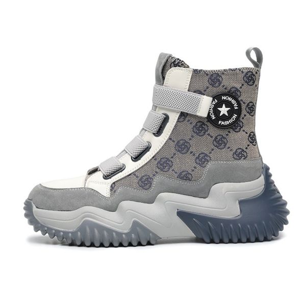 

desert boot women designer platform leather chelsea shoes spaceship ankle 5cm heel flamingos medal winter boots, Black