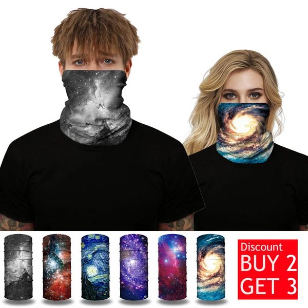 

scarves starry night camping windproof scarvf breathable bike fishing outdoor sport bandana neck cover wraps face mask cycling headband, Blue;gray