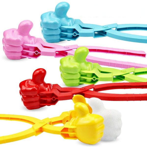 

party favor thumbs up snowball maker snow tool kit fight toy snowballer molds for kids adults outdoor winter toys