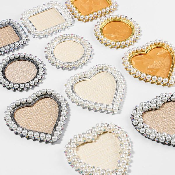 

nail art kits beauty display board peach-shaped square pearl alloy finished tool