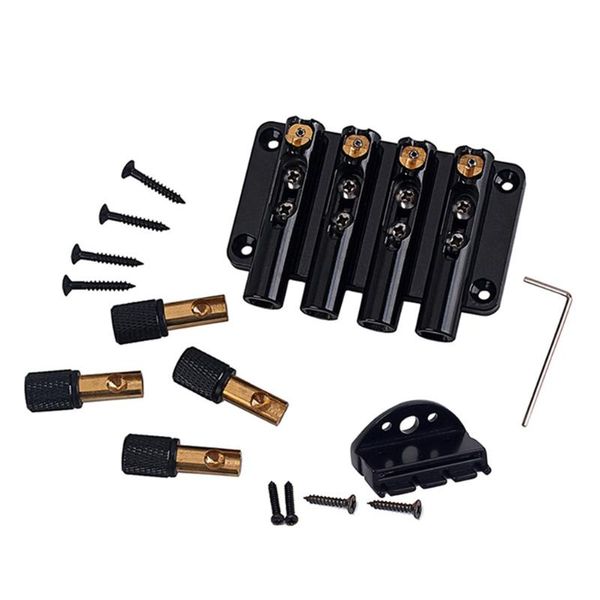 

resistance bands 1 set bass tailpiece string pillow bridge parts (black)