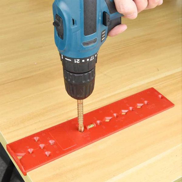 

professional hand tool sets woodworking drill punch locator jig guide plastic bubble level ruler hole for