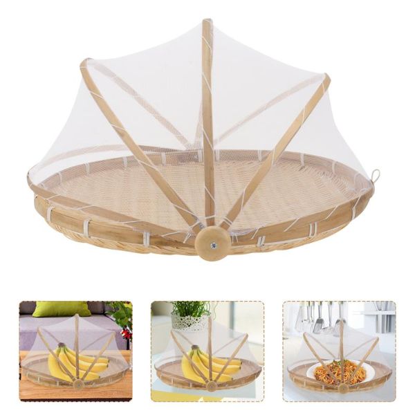

storage baskets basket air dry kitchen dustpan with mesh cover