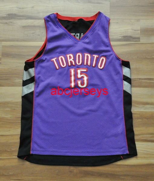 

vince carter swingman jersey purple stitched customize any number name xs-6xl, Black