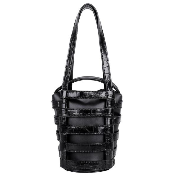 

evening bags luxury designer handbags ladies woven bucket bag pu leather shoulder removable crossbody for women 2021 tote
