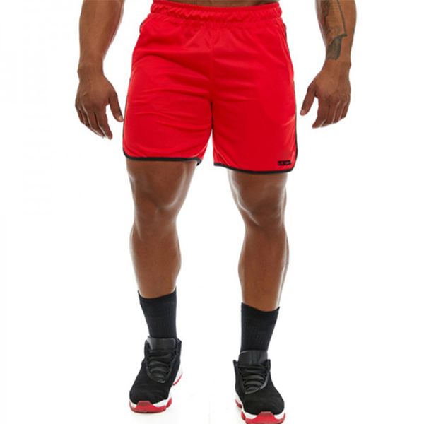 

2020 men fitness bodybuilding shorts summer gyms workout male breathable mesh quick dry sportswear jogger beach pants, White;black