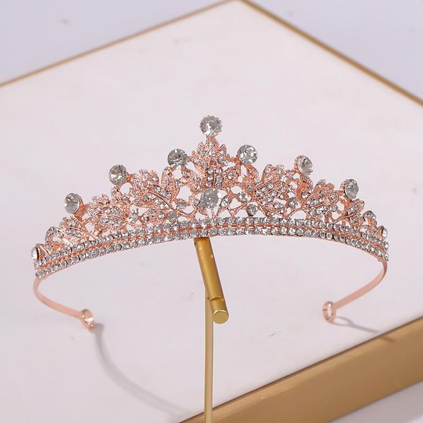 

hair clips & barrettes bridal wedding tiaras and crowns bling rhinestone headbands for women girls bride headdress princess diadems xmas par, Golden;silver