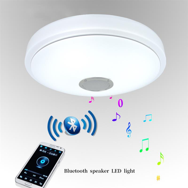 

smart modern ceiling light led music lamp for living room bedroom home decoration 3 lights modes bluetooth speaker