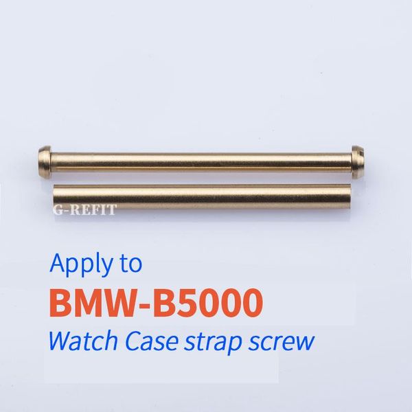 

watch bands g-refit for gmw-b5000 original shell strap screw 316l stainless steel gold sliver black color 1:1 size case screws metal, Black;brown