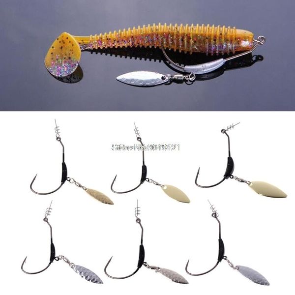 

fishing lures crank jigging hook metal spoon sequins with add weight lead tool hooks