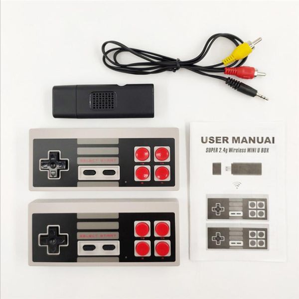 

game controllers & joysticks video console handheld player mini built in 620 classic 8 bit games dual wireless gamepad hd/av output