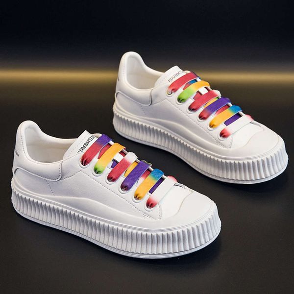 

shoes leather small white casual women's 2021 spring new korean versatile thick sole fashion casual color student ya0y n0uv, Black