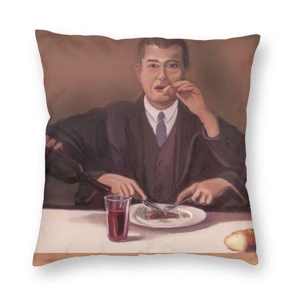 

rene magritte self portrait pillowcover home decorative surrealist art cushions throw pillow for car double-sided printing cushion/decorativ