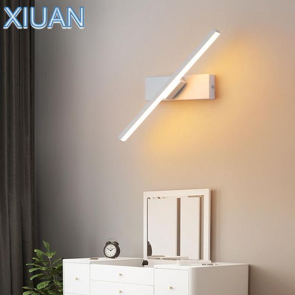 

wall lamp nordic modern lamps simple bedroom bedside light creative staircase aisle living room wotating