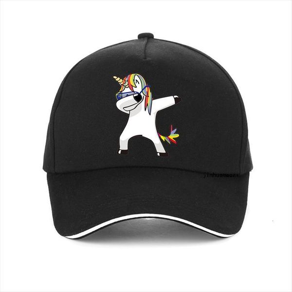 

harajuku funny unicorn cap cartoon print unicornio baseball caps 100%cotton adjustable snapback hat bone, Blue;gray