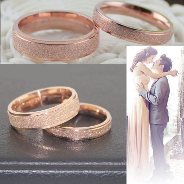 

wedding rings couple womens stainless steel wholesale rose gold ring gifts for woman accessories gypsophila simple jewelry, Slivery;golden