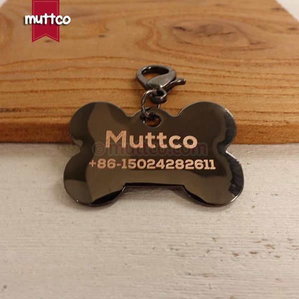 

laser engrave dog bone print id tag blank pet name smooth surface apparel