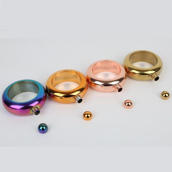 

hip flasks 3.5oz stainless steel jug bracelet alcohol funnel bangle