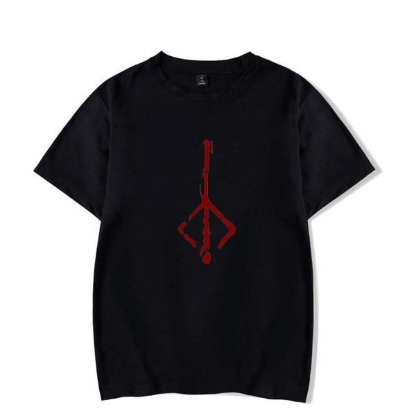 

men's t-shirts bloodborne summer letter pattern printing comfortable t-shirt short-sleeved casual all-match neutral, White;black