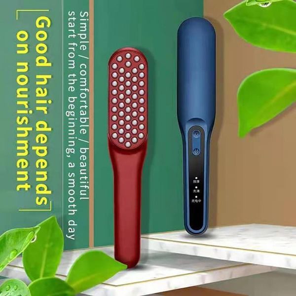 

hair brushes comb wear-resistant multi-speed adjustment abs handle dust remover for women, Silver