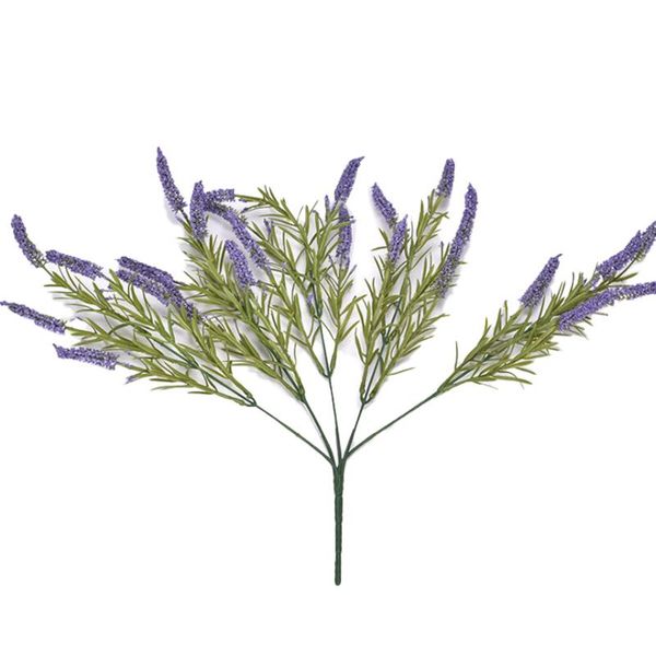 

artificial flower lavender purple flocking plastic diy potted simulation wedding decoration home 42cm decorative flowers & wreaths