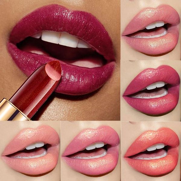 

lip gloss 9 luxurious lipsticks long lasting waterproof glitter one mermaid ji shiny metallic pearlescent color lipstick