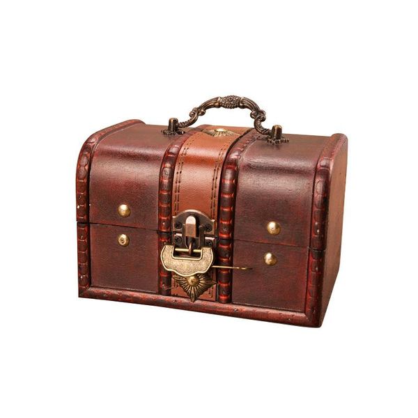 

jewelry pouches, bags nordic creative wooden storage box case with lock luxury vintage organizer for girl home decor gift, Pink;blue