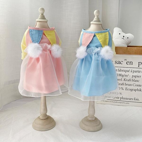 

private summer fairy tale dress teddy dog clothes cat bichon small pet romantic cute style gauze costumes