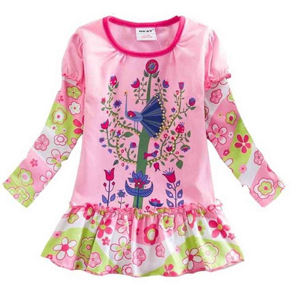 

girls' long sleeve princess dress l358, White