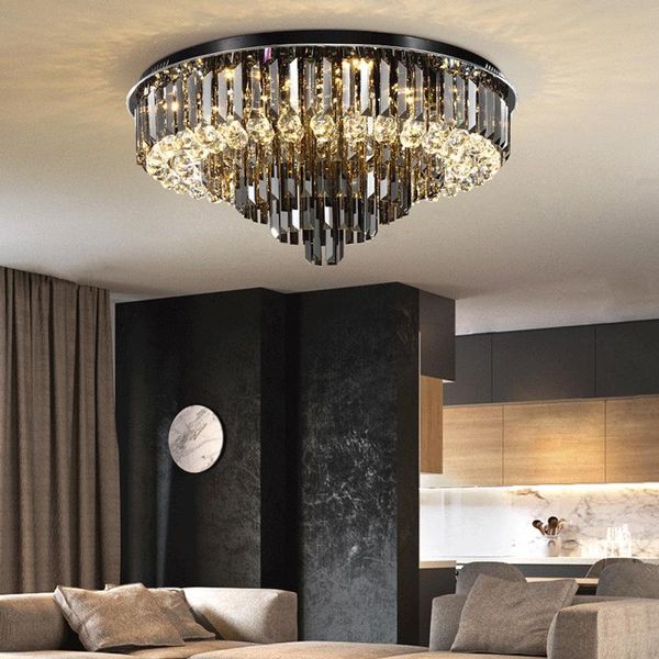 

ceiling lights crystal chandelier modern exalted luxury lighting round hanging lamp for living room bedroom indoor home light fixtures