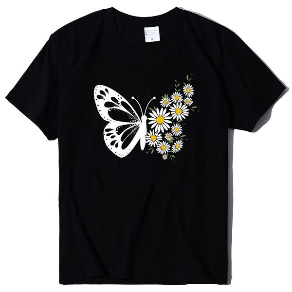 

summer 2021 large women's men's short sve t-shirt, White