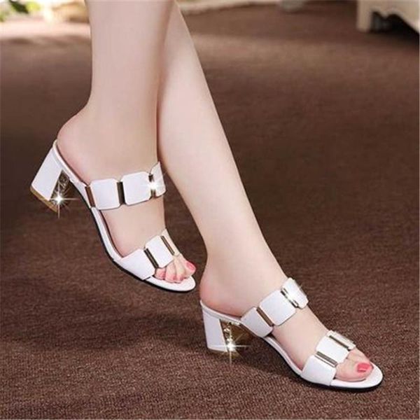 

slippers women's high heel sandals bottom rhinestone sandalias mujer sapato feminino shoes summer, Black