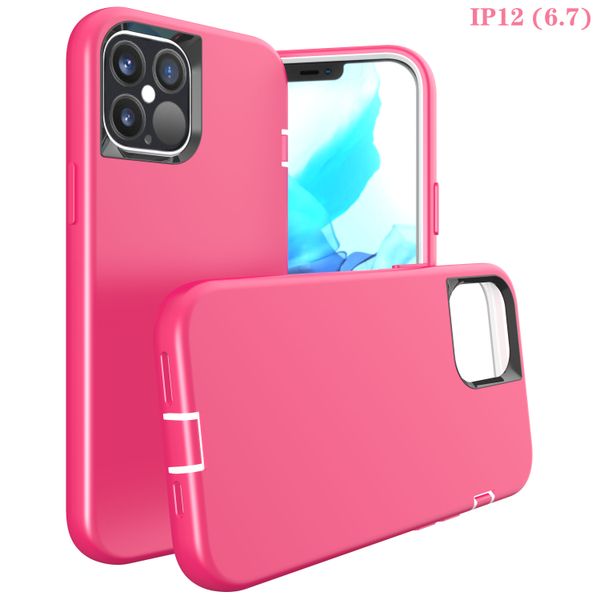 Fundas de teléfono para Iphone 12 Mini 11 Pro 8 7 Plus SE X XR XS MAX Absorción de golpes Diseño de parachoques Cubierta de protección 360ﾰ