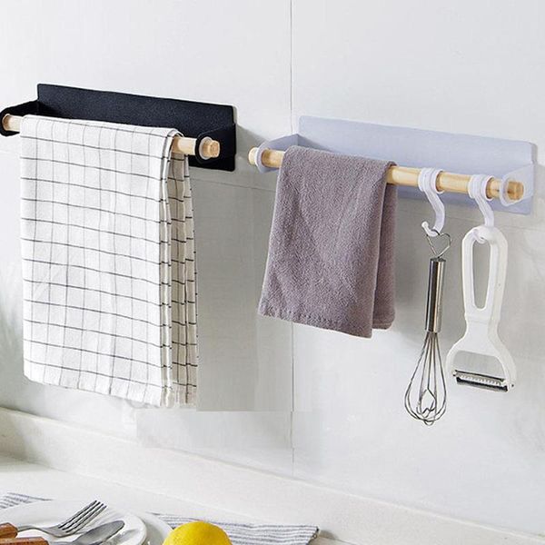 

towel racks kitchen wall mounted rail bathroom organizer rack 25cm wrought iron rag