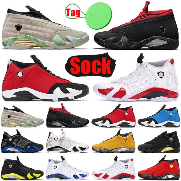 

with sock and tag 14 14s mens basketball shoes fortune gym blue red lipstick varsity royal defining moments gold thunder men trainers sports