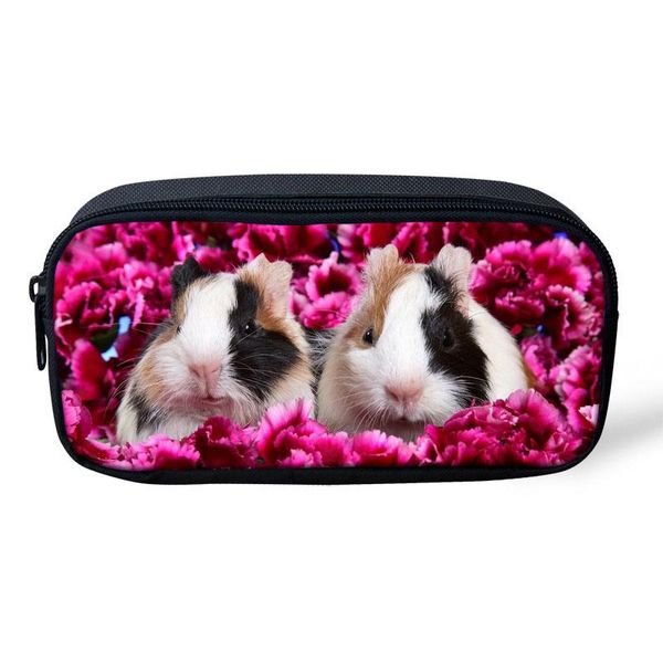 

fashion brand make up bag women cosmetic cases cute 3d animal guinea pigs printing girl travel makeup pouch child pencil case bags
