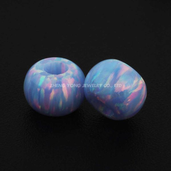 Perle di opale rondelle di fuoco OP26 sintetiche sciolte da 5 mm con gioielli con foro da 2 mm fai da te