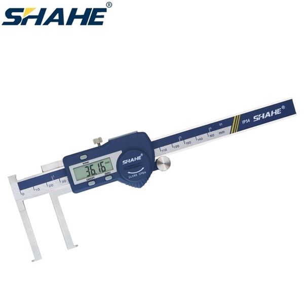 Shahe 8-150 mm Digital Inside Groove Caliper Aço Inoxidável Vernier Califórnia Calibre Paquimetro Ferramentas de Medição 210922