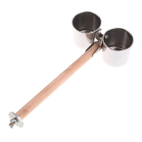 

other bird supplies f2te water feeding double cups with clip stainless steel parrot cage stand