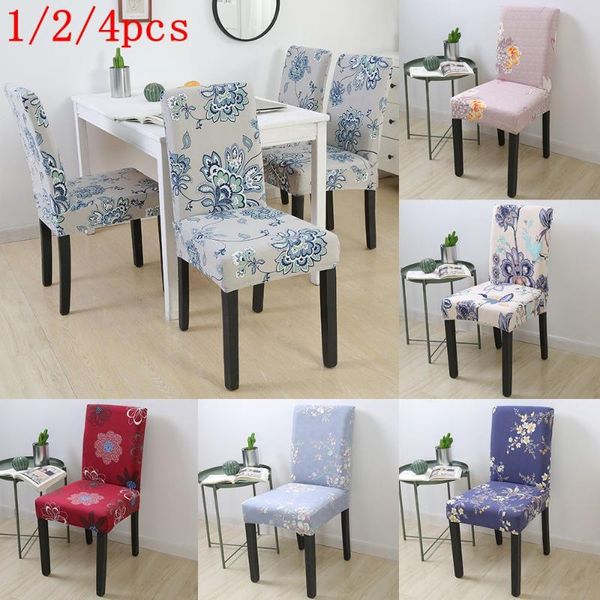 

1/2/4pcs universal printed cover chair seat covers protector slipcovers el home wedding decoration